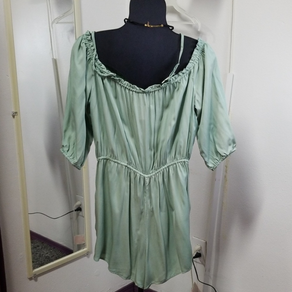 Green romper plus size - Picture 6 of 8